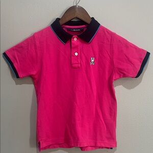 Psycho Bunny Vibrant Pink Kids Polo